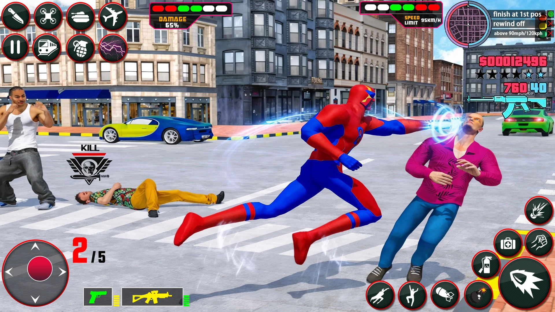 Speed Hero Flying Spider Hero screenshot