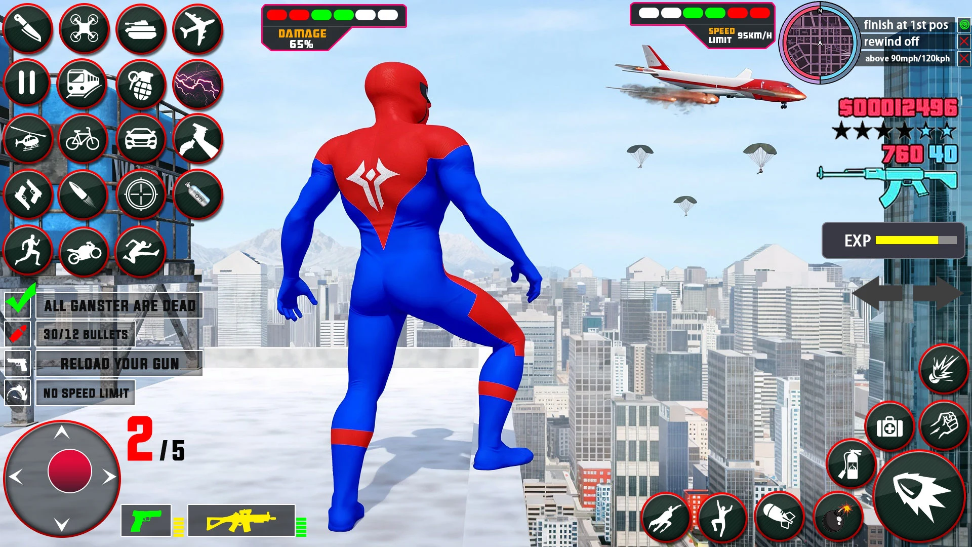 Speed Hero Flying Spider Hero screenshot