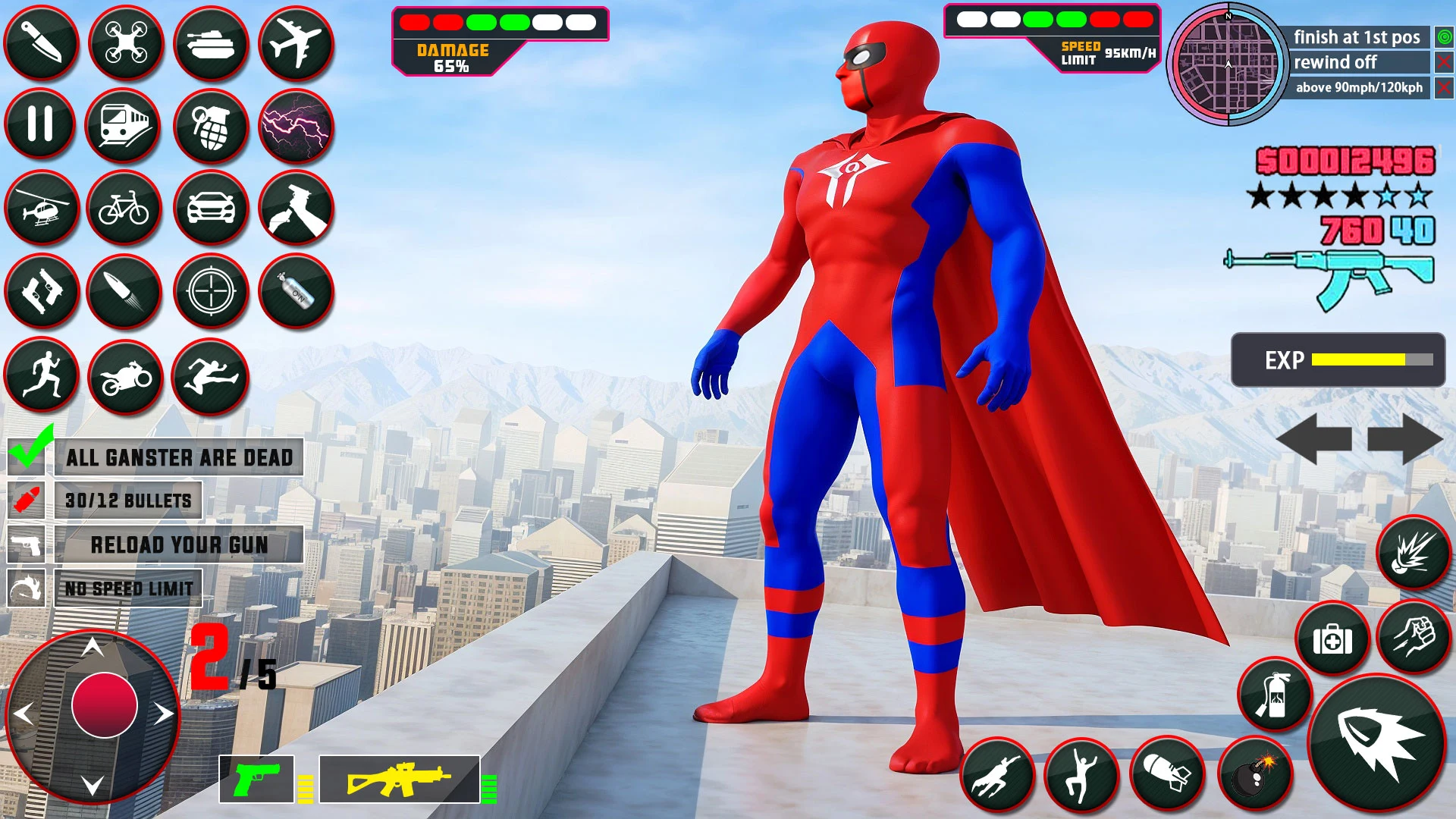 Speed Hero Flying Spider Hero screenshot