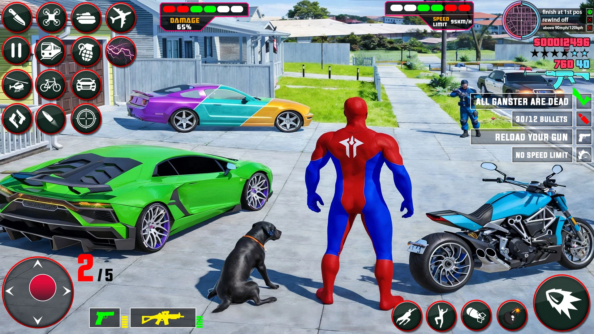 Speed Hero Flying Spider Hero screenshot