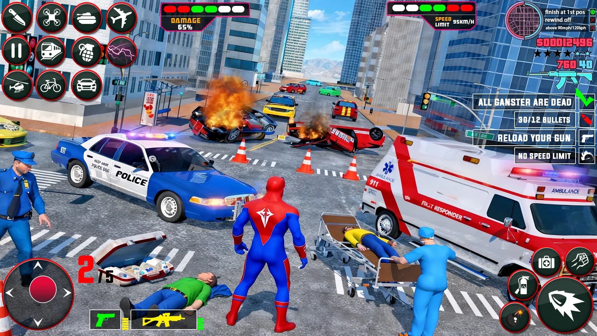 Speed Hero Flying Spider Hero screenshot